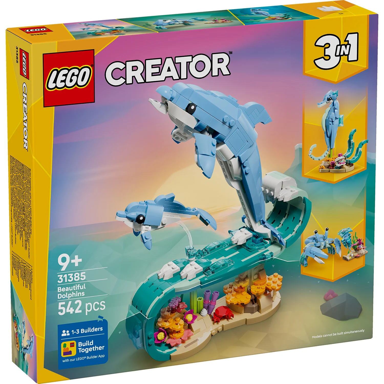 LEGO® Creator 3-in-1 Sea Animals: Beautiful Dolphins