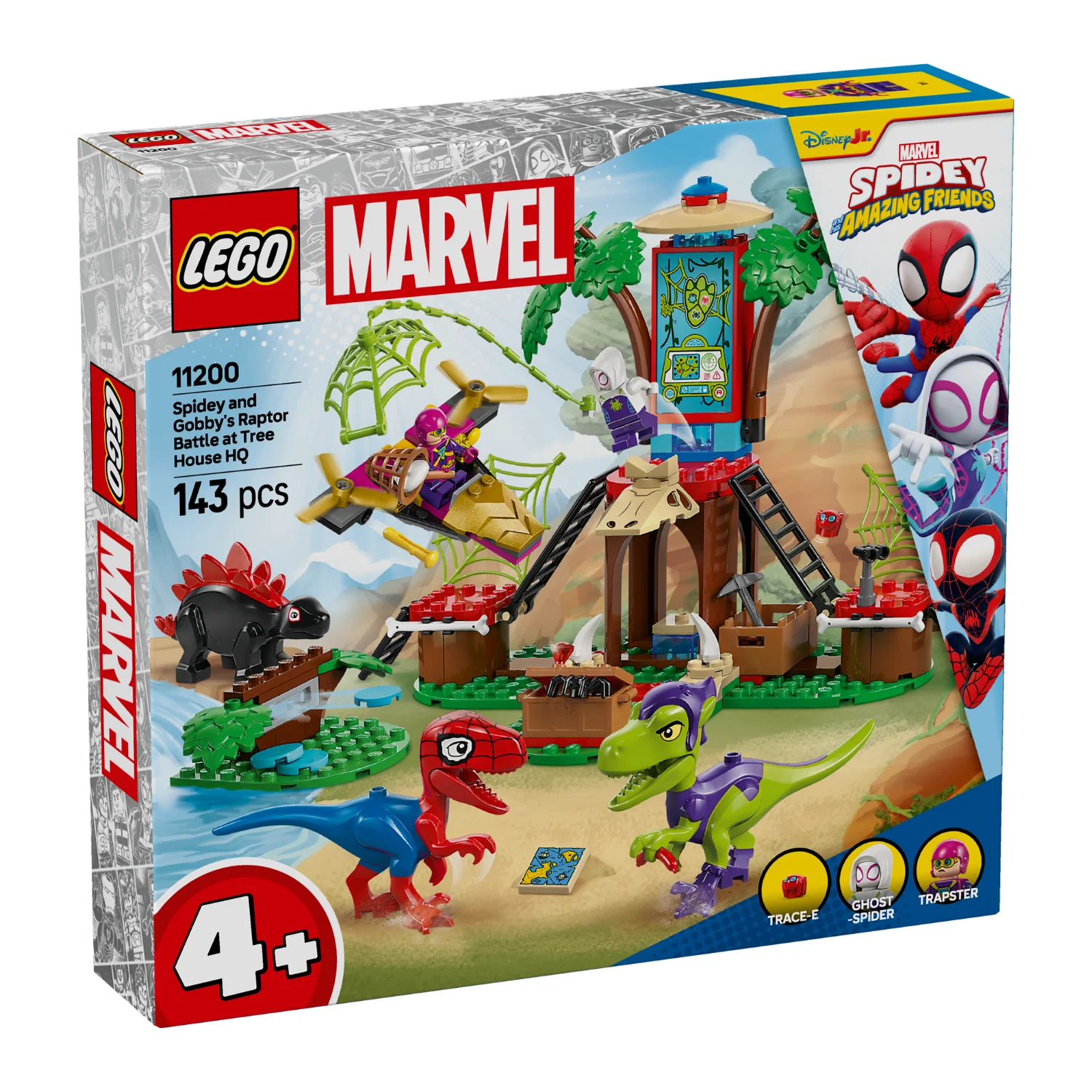 LEGO® Marvel Spidey And His Amazing Friends Spidey and Gobby’s Raptor Battle at Tree House HQ