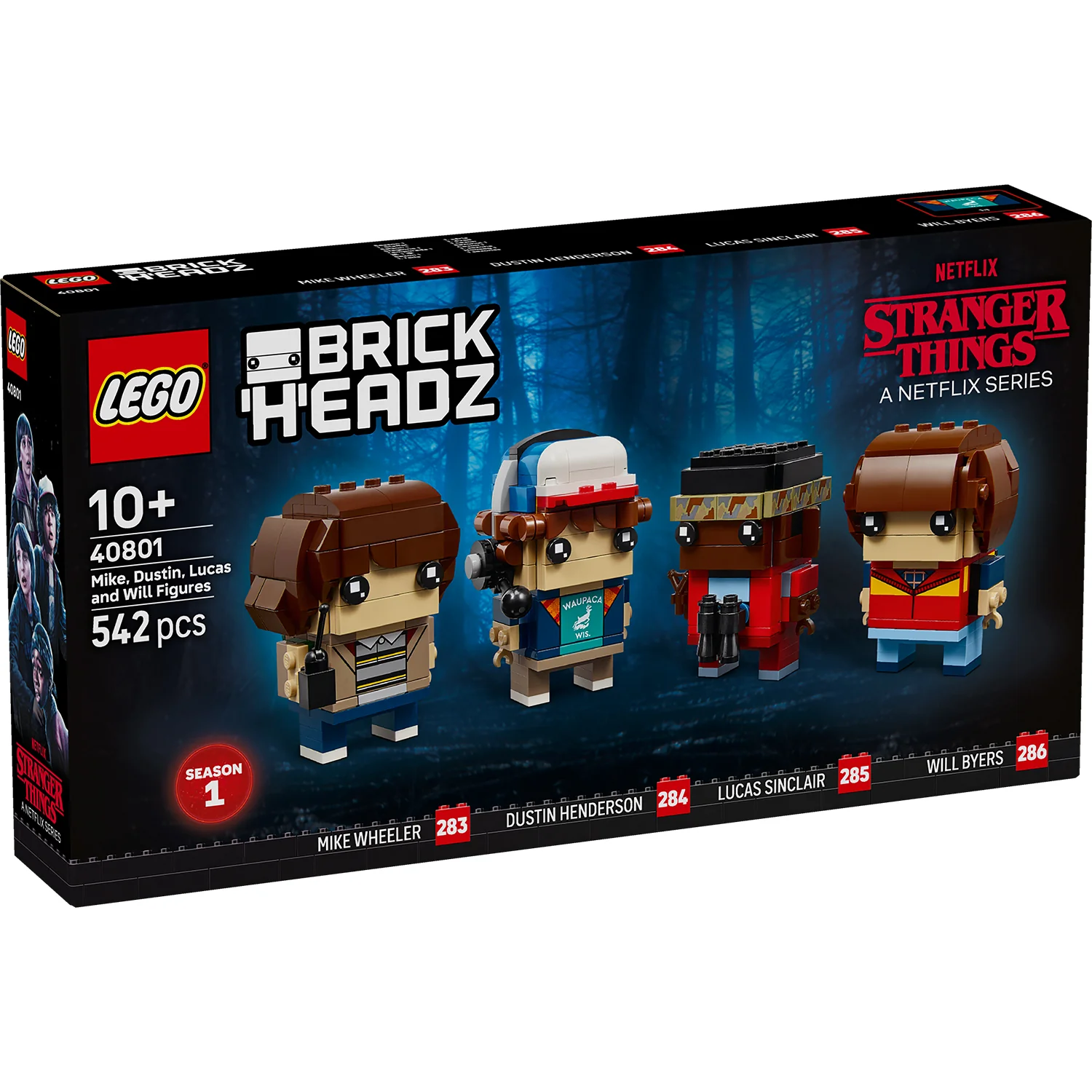 LEGO® BrickHeadz™ Mike, Dustin, Lucas and Will Figures